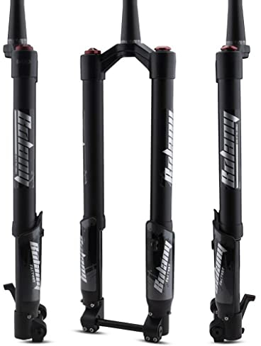 26/27,5/29 Zoll Mountainbike-Federgabel, 1-1/2 Zoll Scheibenbremse Downhill-Luftgabel 150 mm Federweg für DH MTB Bike BMX Federung Umgekehrte Gabeln