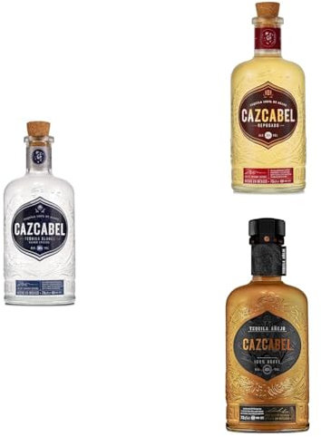 Cazcabel Tequila Bundle | 100% Agave | Single Estate | Additive Free | Family Grown | Blanco, Reposado & Anejo Tequilas