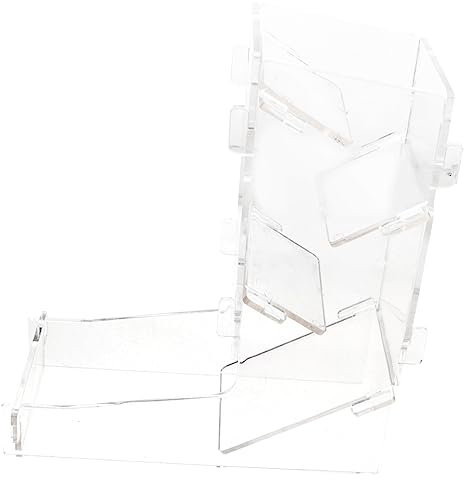 CIYODO Torre Per Dadi in Acrilico Trasparente Portatile, Accessorio Per Giochi Di Ruolo, Distributore Di Dadi Pratico Per Feste e Viaggi