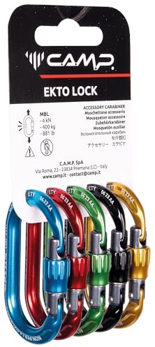 C.A.M.P. - Mosquetón - Rack Pack EKTO Lock - 5 pcs