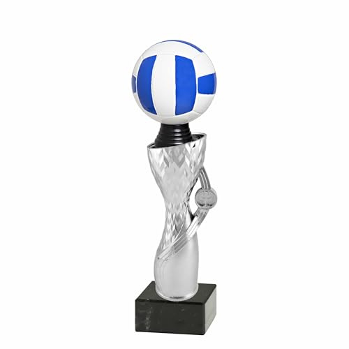 Generico Trofeo Pallavolo – Coppa da Volley Personalizzabile con targhetta in Metallo, Base Marmo – Premio Sportivo Campeggio Torneo – Regalo Miglior Giocatore o MVP