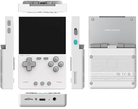 Meiurlex TRIMUI Brick - Consola de juegos portátil con tarjeta TF de 64 GB, Allwinner A133P, sistema Linux de código abierto de 3,2 pulgadas, pantalla IPS, consola de juegos portátil Arcade Gaming