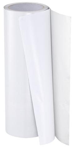 PATIKIL Awning Repair Tape 8m x 30cm Waterproof Canvas Tape High Adhesive Tear Repair Patch Kit for PVC Tarpaulin Tent Awning Fabric RV Sail Boat Cover, White (11.81 x26.24ft)