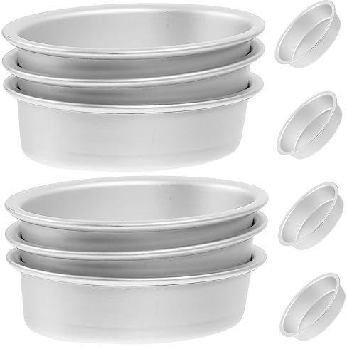 Gatuida 10 Stück Ovales Kuchenform Aluminiumlegierung Antihaft Tarteform Backwerkzeug Für Käsekuchen Und Pudding Haushalt Und Konditorei