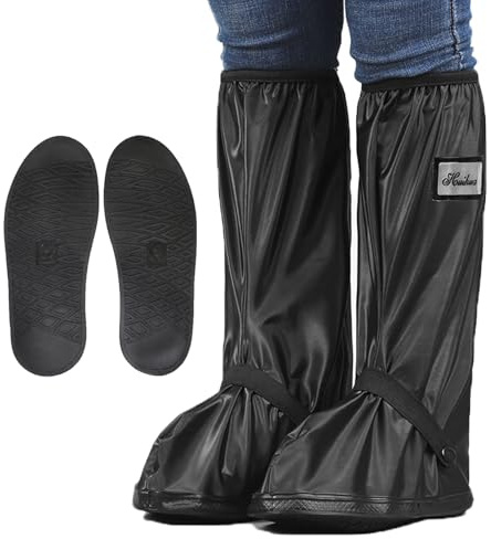 YUZHEDM Copriscarpe Impermeabili Copriscarpe Pieghevoli Riutilizzabili In PVC Copri Scarpe per Pioggia con Suole Antiscivolo e Cerniere Copri Scarpe Possono Proteggere da Pioggia, Neve o Fango （37-40）