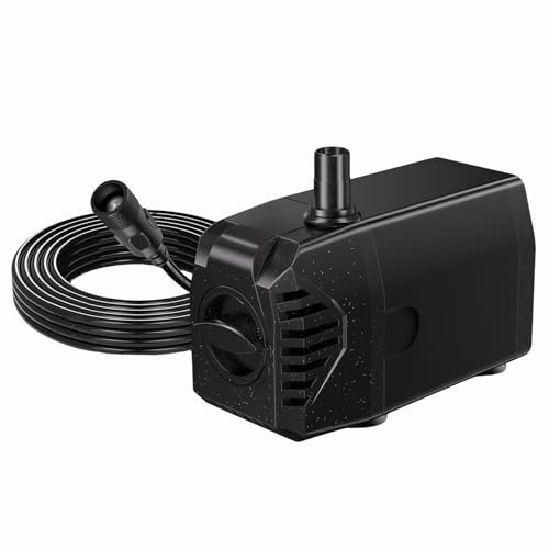 Biling DC Water Pump for 12W-20W Solar Pond Fountain Pond Filter, 18V 875L/H, Waterproof Pump for Aquarium, Water Feature