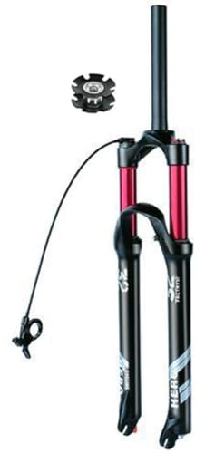 AADDFDD Forcella Anteriore Ammortizzata per Mountain Bike 26 27,5 29 Pollici MTB Ammortizzatore ad Aria Forcella Ammortizzata Versione a sgancio rapido da 9 mm Escursione da 140 mm Tubo da