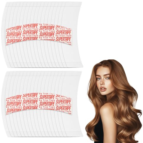 36 Pièces Bande de Colle pour Perruque, Ruban Adhésif Double Face Invisible et Résistant à l'Eau, Fixation Secure pour Lace Front Wig, Perruque ruban Adhésif pour la Fixation des Perruques