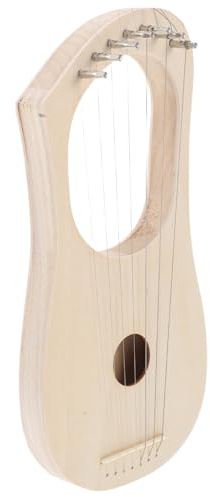 LALADEFIEE DIY Holz Lyra Harfe Saiten Bastelset für Anfänger und Erwachsene Einfach zu Montierendes Musikinstrument mit Klarer Anleitung Personalisierbar Holzbaukasten Musik
