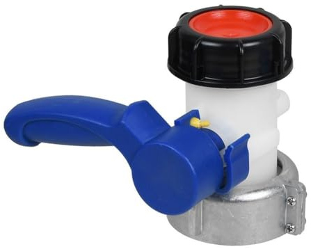CashMuch IBC-Tankventil 62 Mm (Dn40) Aus Kunststoff Und Aluminiumlegierung, Acid- Und Alkalibeständig, Für IBC-Wassertank, Gartenbewässerung, Industrielagerung