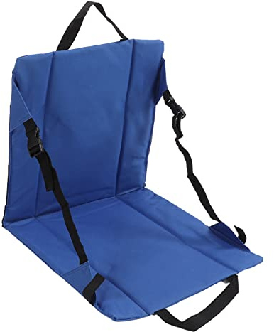 VBXCMLDPO Cojín Plegable para Silla de Pesca al Aire, Asiento Cómodo con Correa Antideslizante, Ideal para Playa, Estadio y Camping,
