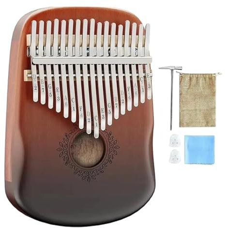 Piano De Pulgar Kalimba 17 Teclas Instrumento Portátil Adecuado Para Principiantes Adultos Y Amantes La Música