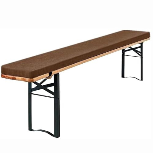 Cuscino per Panca 150x28x3cm (59,1x11x1,2 Pollici) Cuscini per Panca da Birra, Imbottitura in Spugna ad Alta resilienza, Design con Cerniera, Morbido e Confortevole, Fodera del Cuscino