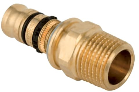Geberit Mepla Übergangs-Nippel 16 x 1/2 AG Übergang Pressfitting
