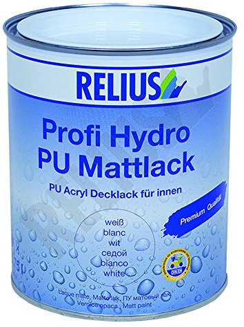 Relius Profi Hydro PU Mattlack weiß / Basis 0.75 Liter