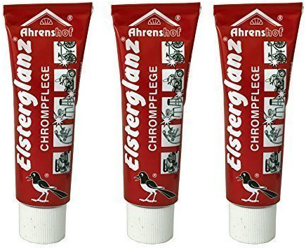 3 x 40ml Elsterglan​z Original Chrompflege Polierpast​e, Spezial Pflege, Politur