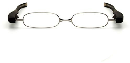 RXBFD 360 drehende Rohr-Stift-Klipp-faltende Lesebrille, Art- und Weiseschlanker Metallrahmen-Harz-Objektiv-stilvoller Leser