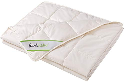 franknatur Kinderdecke 100x135 Lyocell Sommerdecke mit Bio Baumwolle | leichte Sommerbettdecke für Kinder, mit Bezug aus Bio Baumwolle, atmungsaktiv, waschbar, Oeko-TEX zertifiziert