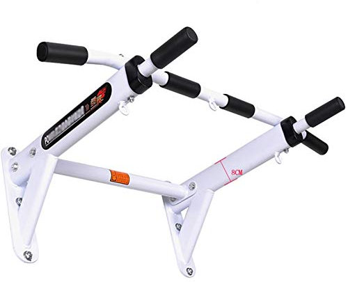 Klimmzugstangen Hua Schwere Pull Up Bar, An Der Wand Montierte Klimmzugstange Für Den Haushalt, Aerobic-Übungen, Kraftgeräte Für Das Krafttraining, 300 Kg Sichere Ladung, 2 Farben (Color : White)
