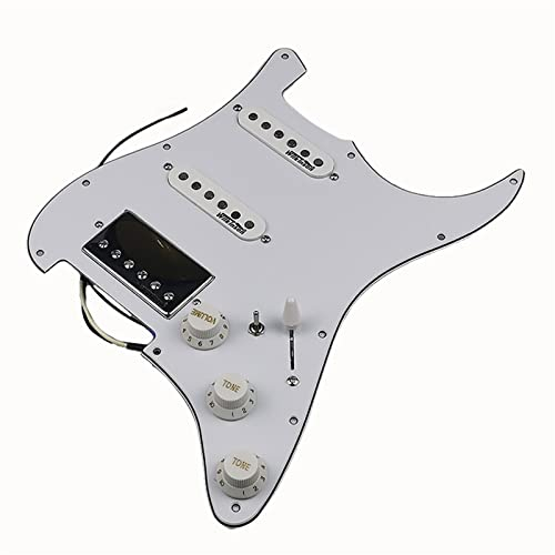 SSH Prewired Pickguard Harness Loaded Alnico Pickup Für Fender Für Strat-Gitarre Prewired Pickup Pickguard (Color : 01)
