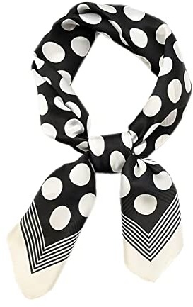 CCAIPU Satin Seidenschal für Damen, Elegante Leicht Seide Schal Bandana Halstuch Kopftuch Schal Tuch Geschenk für Frauen 70 x 70cm