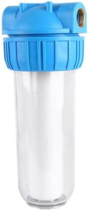 Topyond Boîtier De Filtre à Eau 10 Pouces avec Système De Filtration d'eau, Port en Laiton Transparent pour L'élimination des Impuretés