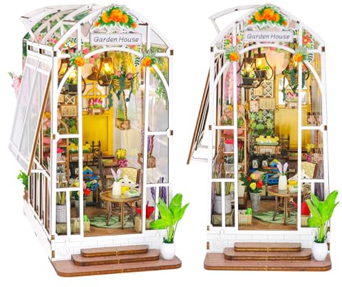 Cuteefun DIY Miniatur Puppenhaus Meer Kit, Miniatur Hau DIY Hölzernes Puppenhaus für Erwachsene, Como Regalo de Navidad de Cumpleaños (Zauberzimmer)