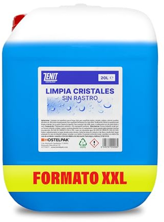 Hostelpak | 20L - Limpiacristales Multiusos profesional, Liquido ventanas, Limpiador profesional