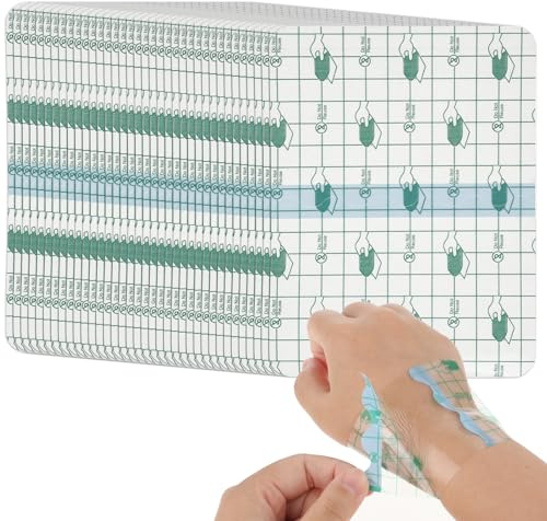 PEOVLVN Wasserdichte Verbände für Wunden, zweite Haut, Tattoo-Nachsorge, wasserdichte Bandage, transparente Stretchfolie, Wundverband, Tattoo-Abdeckung für Schwimmen, Dusche, Hautschutz (11 x 15 cm