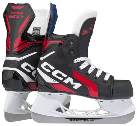 CCM Next Youth Ice Skates, Width: R = Regular, Size: YT 10 = 28