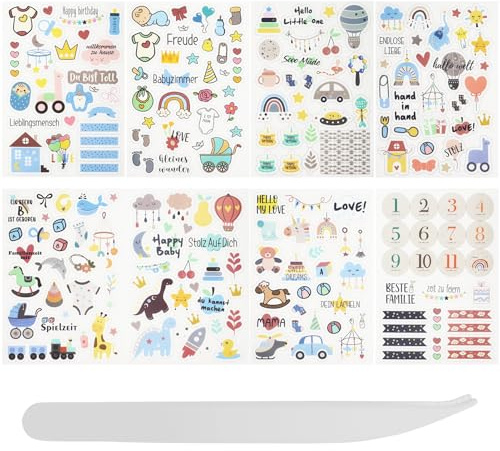 1 pegatina para álbum de recortes de bebé, para baby shower