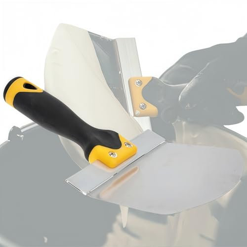 1 Pièces Couteau à Enduire Couteaux Spackle avec Manche en Plastique Couteaux à Mastic en Acier Inoxydable Multifonctions Spatule Mastic pour Grattage de Papier Peint,Cloison Sèche