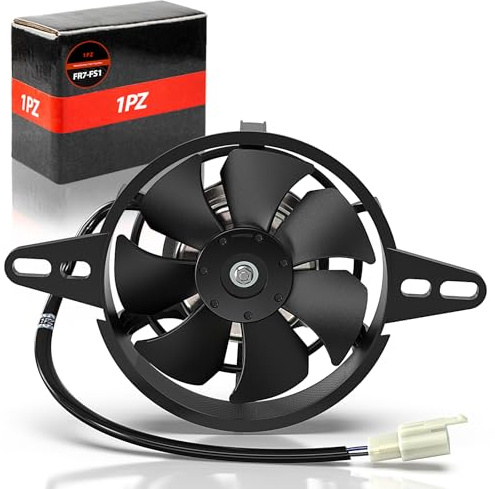 1PZ FR7-FS1 Moto Radiateur Ventilateur de Refroidissement par Aspiration Électrique - Pièce de Moto Universelle 12V 15W, Diamètre Personnalisé de 120mm, Adapté aux Vélos 150cc/200cc/250cc, VTT, Karts