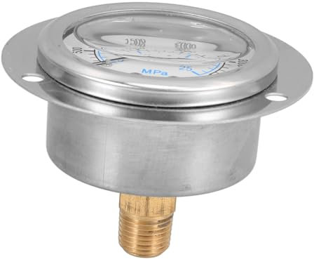 GRIRIW Manómetro De Agua Manómetro Industrial Brida Herramienta De Medición De Presión Para Uso Laboratorio o Taller
