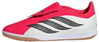 adidas Unisex niños Predator Club Fold-Over Tongue Sala Indoor Football Shoes Kids, Lucid Red/Core Black/FTWR White, 37 1/3 EU