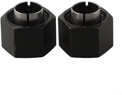 Set di 2 mandrini in metallo con dadi per vari modelli di fresatrice tra cui DW6214 e DW616 Series