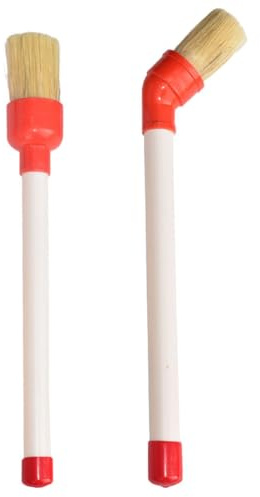 POPETPOP Brosse À Graisse De Pneu 2 Pièces Brosse De Nettoyage Compacte pour Pneus Et Jantes Outil d'entretien Auto Portable