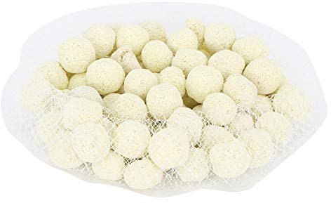 Haofy Médias de Filtre Activés, Boules Bio-anneaux en Céramique pour Aquarium, Adsorption élevée, Stabilisation de la qualité de l'eau, Temps de Service Durable, 2 en 1 Filtre, Large Gamme (Boule