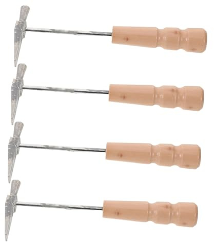 ULDIGI 4 Stück Teiliges Kalimba Einstimmhammer Robuster Holz Metall Tuner Kompakt und Tragbar Präzise Klangkorrektur für Daumenklavier Vielseitig Kompatibel für Genaue