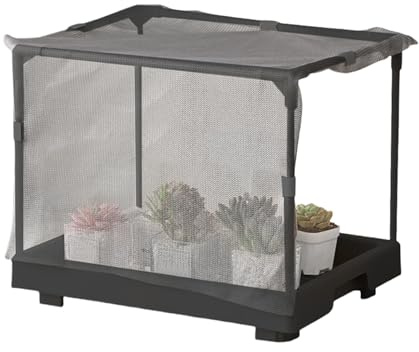 Xijobido Mini Invernadero De Interior,Estanterías de Cultivo Móviles - Accesorio de Jardinería para Cultivar Verduras en Patio Balcón Jardín Trasero Apartamento