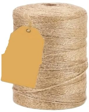 FJOADNVM Cuerda De Yute 1 Manojo de Cuerda cáñamo 2 mm, Color Tierra, Ideal for jardinería, Manualidades, Embalaje y decoración navideña