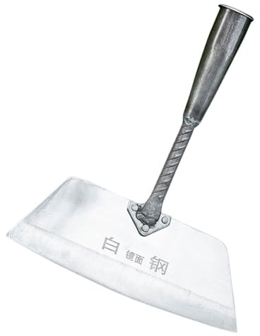 Alasum Zappetta Orto in Acciaio Antiruggine Pala Giardino Resistente per Scavo e Raschiatura Erbacce Attrezzo Manuale per Diserbo e Rimozione Radici Strumento Leggero e Robusto per Cura
