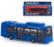 MOTOR ZONE from Peterkin | City Bus Toy Vehicle | 22cm Red / Blue / White diecast metal and plastic free wheeling bus | 1:48 Scale | Diecast Vehicles | Ages 3+