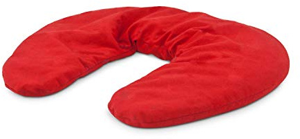 Römer Wellness Nackenhörnchen, Kräuter-Körnerkissen Relax Rot, mit 650g Weizen + je 9g Lavendel, Pfefferminze und Rosmarin, Bezug abnehmbar & waschbar; Maße: circa 35 x 27 x 3,5 cm