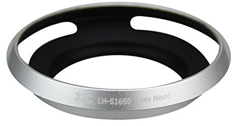 JJC LH-S1650 Gegenlichtblende aus Metall für Sony E PZ 16-50 mm F3.5-5.6 - Silber