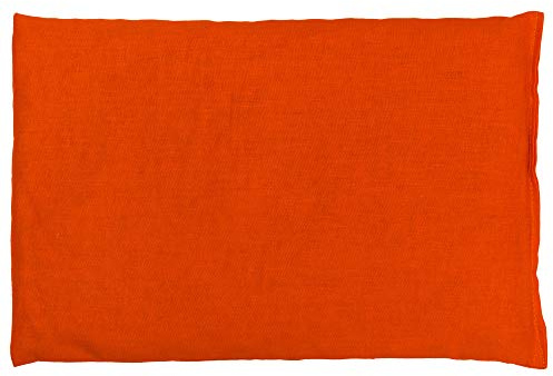 GIRAFFENLAND Rapssamenkissen 30 x 20 cm, orange - Als Wärmekissen & Kältekissen - Körnerkissen für Mikrowelle und Backofen - 30x20cm