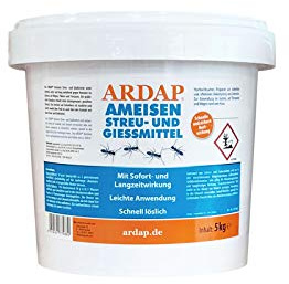 ARDAP Ameisen Streu- & Gießmittel 5Kg - Ameisengift draußen - bekämpfen Garten - Ameisenmittel, Ameisenvernichter für Rasen - Wirkt sofort, leichte Anwendung