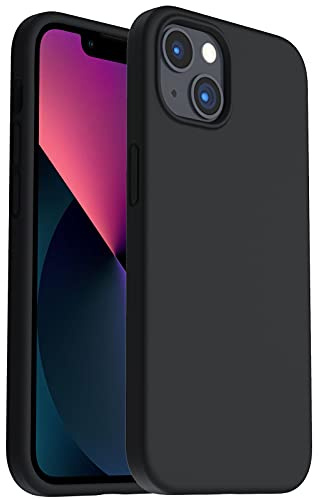 ORNARTO for iPhone 13 Case 6.1, Liquid Silicone Shockproof Cover-Black | Shockproof Protection, Drop Resistance,Comfortable Grip,Slim Design,Precise Cutouts,Wipeable Surface,Scratch Resistant