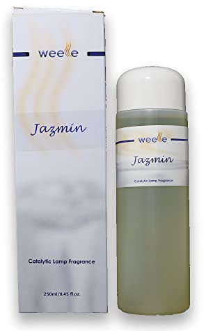 Weele Fragancia de Aceite Lámpara Catalítica - Fragancia Jazmin 250 ml Perfume para el Hogar. Aroma Fresco y Limpio para un Ambiente Acogedor Compatible con Todas Las Lámparas Catalíticas