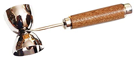 Medida Jigger Doble para Cóctel de Barra de 30/60ml con Asa para Mayor Velocidad y Facilidad de Uso (Tamaño : Silver 30 60ml) (Multicolored Silver 30 60ml)